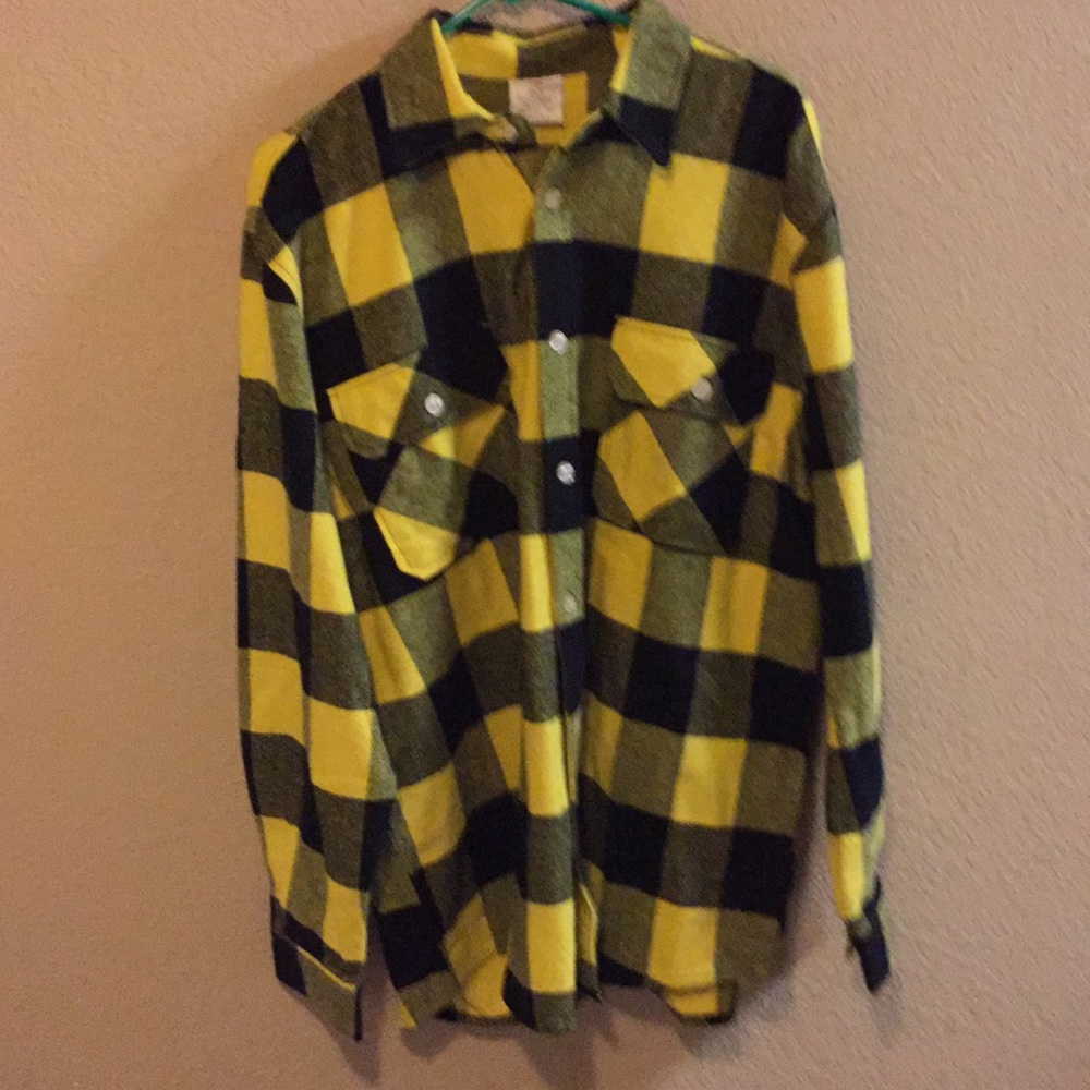 Yellow and Black Flannel